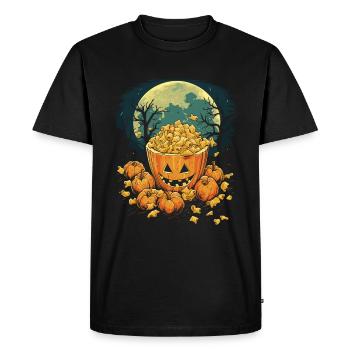 Spooky Mac 'n Cheese Costume Halloween Cheese - T-shirt Premium bio Homme - noir - Devant - Nico (187cm)