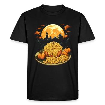 Spooky Mac 'n Cheese Costume Halloween Cheese - Men's Premium Organic T-Shirt - black - Front - Nico (187cm)