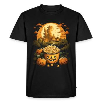 Spooky Mac 'n Cheese Costume Halloween Cheese - T-shirt Premium bio Homme - noir - Devant - Nico (187cm)