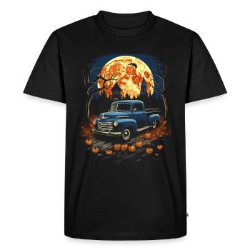 Pickup Truck Spitty Car Art pour Halloween - T-shirt Premium bio Homme - noir - Devant - Nico (187cm)
