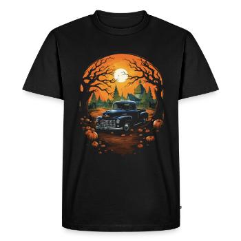 Pickup Truck Spitty Car Art pour Halloween - T-shirt Premium bio Homme - noir - Devant - Nico (187cm)