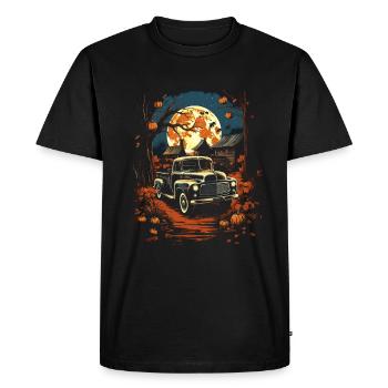 Pickup Truck Spitty Car Art pour Halloween - T-shirt Premium bio Homme - noir - Devant - Nico (187cm)