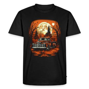 Pickup Truck Spitty Car Art pour Halloween - T-shirt Premium bio Homme - noir - Devant - Nico (187cm)
