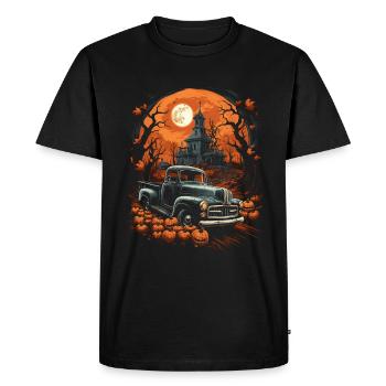 Pickup Truck Spitty Car Art pour Halloween - T-shirt Premium bio Homme - noir - Devant - Nico (187cm)
