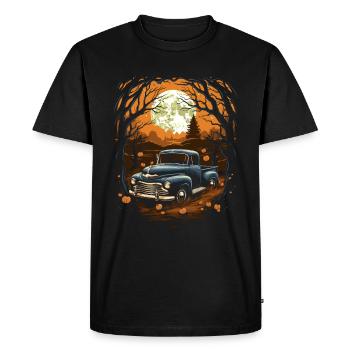 Pickup Truck Spitty Car Art pour Halloween - T-shirt Premium bio Homme - noir - Devant - Nico (187cm)