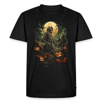 Zombie Apocalypse Effrayant Halloween Zombies - T-shirt Premium bio Homme - noir - Devant - Nico (187cm)