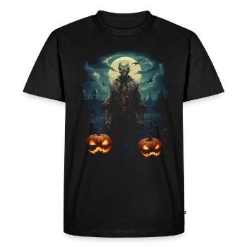 Zombie Apocalypse Effrayant Halloween Zombies - T-shirt Premium bio Homme - noir - Devant - Nico (187cm)