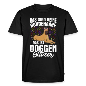 Grands Danois, Fan de chiens, Propriétaire de chiens, Promeneur de chiens, Hun - T-shirt Premium bio Homme - noir - Devant - Nico (187cm)