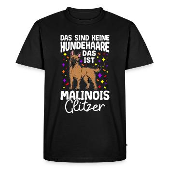 Malinois Dog Walk Dog Fan Dog Owner Dog Dog - Men's Premium Organic T-Shirt - black - Front - Nico (187cm)