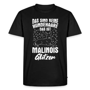 Malinois Dog Walk Dog Fan Dog Owner Dog Dog - Men's Premium Organic T-Shirt - black - Front - Nico (187cm)