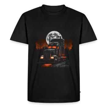 Semi-remorque effrayante d’Halloween pour camion - T-shirt Premium bio Homme - noir - Devant - Nico (187cm)