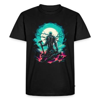 The god of thunder on your Halloween Thor - Men's Premium Organic T-Shirt - black - Front - Nico (187cm)