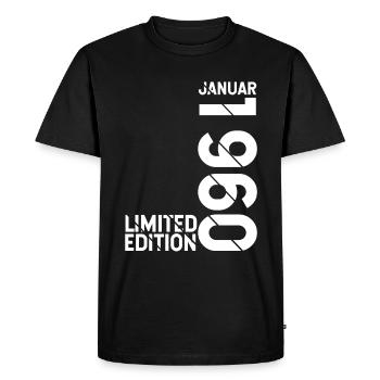 Edition limitée janvier 1960 Edition limitée Ori - T-shirt Premium bio Homme - noir - Devant - Nico (187cm)