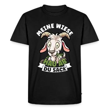 My meadow cut off you sack sheep goat farmer country w - Men's Premium Organic T-Shirt - black - Front - Nico (187cm)
