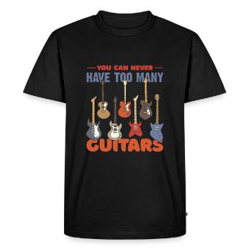 Guitaristes Guitaristes Guitariste Guitariste - T-shirt Premium bio Homme - noir - Devant - Nico (187cm)