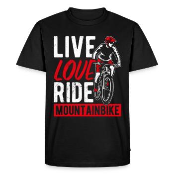 MTB Mountain Bike Bike Bike Fans Wheel MTB Liebhab - Men's Premium Organic T-Shirt - black - Front - Nico (187cm)