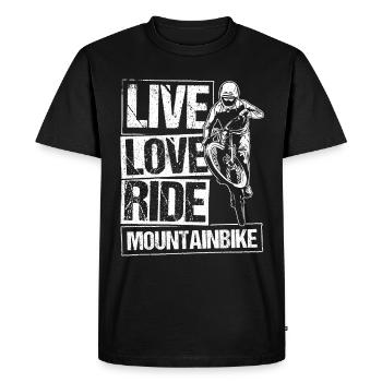 MTB Mountain Bike Bike Bike Fans Wheel MTB Liebhab - Men's Premium Organic T-Shirt - black - Front - Nico (187cm)