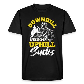 Mountain Bike MTB Bike Fans Bike Biker Retro MTB - Men's Premium Organic T-Shirt - black - Front - Nico (187cm)