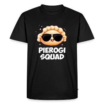 Pierogi squad Polish Pierogi - Men's Premium Organic T-Shirt - black - Front - Nico (187cm)
