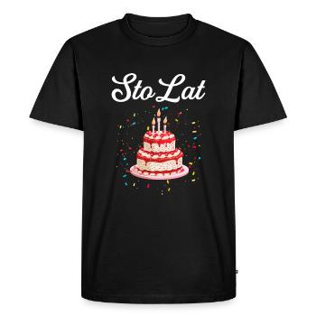 Anniversaires Sto Lat Polska Pologne - T-shirt Premium bio Homme - noir - Devant - Nico (187cm)