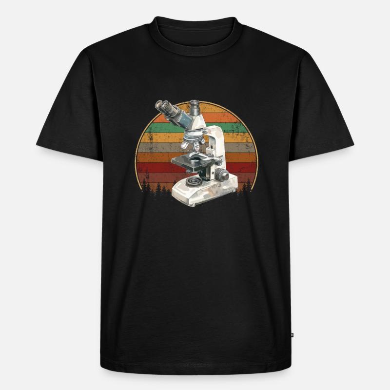 Microscopie Scientifique Biologiste Microscope - T-shirt Premium bio Homme - noir
