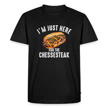 Vêtements Philly Cheesesteak - T-shirt Premium bio Homme - noir - Devant - Nico (187cm)