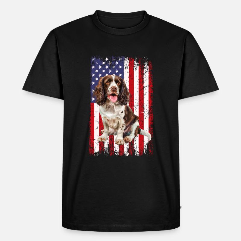 springer spaniel - Männer Premium Bio T-Shirt - Schwarz