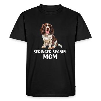 Épagneul springer - T-shirt Premium bio Homme - noir - Devant - Nico (187cm)