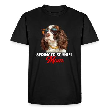 Épagneul springer - T-shirt Premium bio Homme - noir - Devant - Nico (187cm)