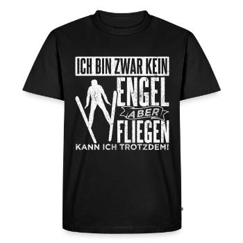 Ski Jumping Ski Flying Competition Winter Sports Skisp - Men's Premium Organic T-Shirt - black - Front - Nico (187cm)