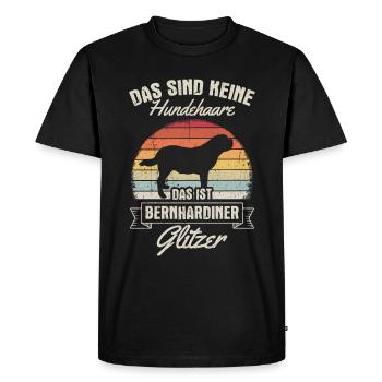 That's not dog hair, that's St. Bernard Gl - Men's Premium Organic T-Shirt - black - Front - Nico (187cm)