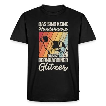 That's not dog hair, that's St. Bernard Gl - Men's Premium Organic T-Shirt - black - Front - Nico (187cm)