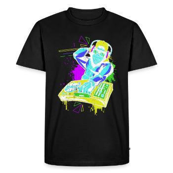 DJ Monkey Music Party Fun Sunglasses Fun Dancing C - Men's Premium Organic T-Shirt - black - Front - Nico (187cm)