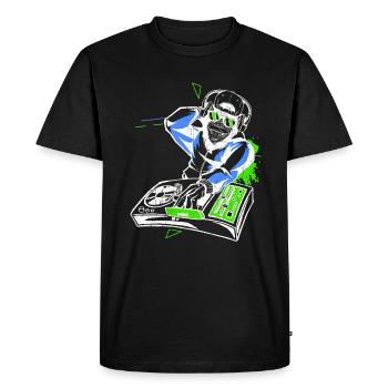 DJ Monkey Music Party Fun Sunglasses Fun Dancing C - Men's Premium Organic T-Shirt - black - Front - Nico (187cm)