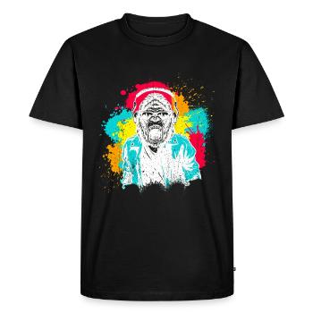 DJ Monkey Music Party Fun Sunglasses Monkey Headph - Men's Premium Organic T-Shirt - black - Front - Nico (187cm)