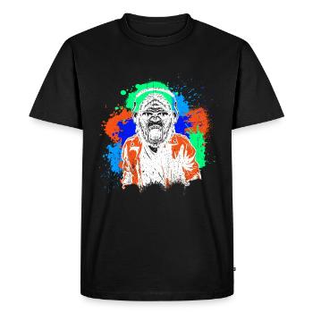 DJ Monkey Music Party Fun Sunglasses Monkey Headph - Men's Premium Organic T-Shirt - black - Front - Nico (187cm)