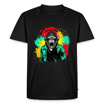 DJ Monkey Music Party Fun Sunglasses Fun Dancing C - Men's Premium Organic T-Shirt - black - Front - Nico (187cm)