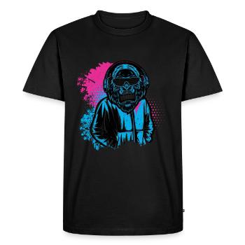 DJ Monkey Music Party Fun Sunglasses Fun Dancing C - Men's Premium Organic T-Shirt - black - Front - Nico (187cm)