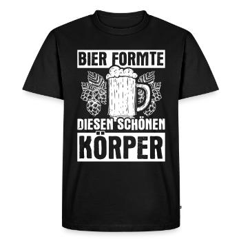 Beer Drinking Beer Fun Drinking Party Booze Drinking Tour - Men's Premium Organic T-Shirt - black - Front - Nico (187cm)