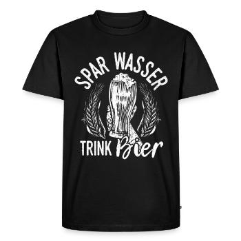 Spar Eau Boire Bière Bière Bière Pong Alcool Alcool Spree Bi - T-shirt Premium bio Homme - noir - Devant - Nico (187cm)
