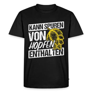 Peut contenir des traces de houblon Booze Booze Booze B - T-shirt Premium bio Homme - noir - Devant - Nico (187cm)