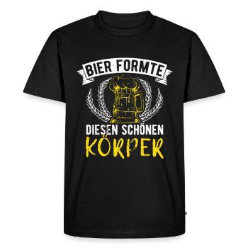 Beer Drinking Beer Fun Drinking Party Booze Drinking Tour - Men's Premium Organic T-Shirt - black - Front - Nico (187cm)