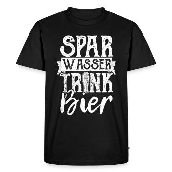 Spar Eau Boire Bière Bière Bière Pong Alcool Alcool Spree Bi - T-shirt Premium bio Homme - noir - Devant - Nico (187cm)