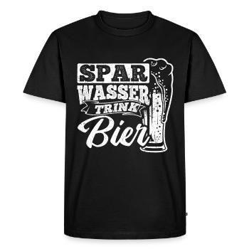 Spar Eau Boire Bière Bière Bière Pong Alcool Alcool Spree Bi - T-shirt Premium bio Homme - noir - Devant - Nico (187cm)