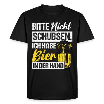 Bière Boire de la bière Fun Pub Boire Boire Spree Beer Tr - T-shirt Premium bio Homme - noir - Devant - Nico (187cm)
