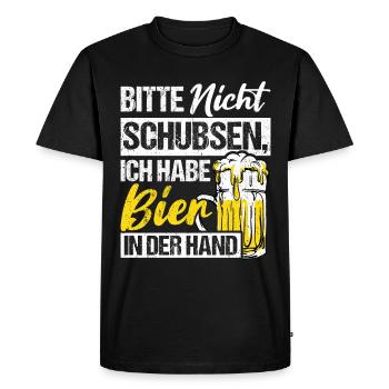 Bière Boire de la bière Fun Pub Boire Boire Spree Beer Tr - T-shirt Premium bio Homme - noir - Devant - Nico (187cm)