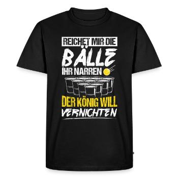 Beer Drinking Beer Fun Beer Pong Hops Drinking Drinking Drinks - Men's Premium Organic T-Shirt - black - Front - Nico (187cm)