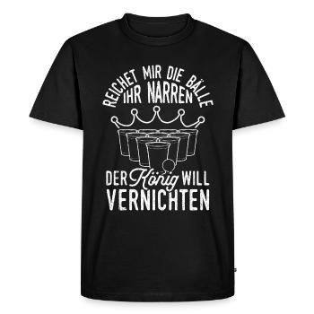 Beer Drinking Beer Fun Beer Pong Hops Drinking Drinking Drinks - Men's Premium Organic T-Shirt - black - Front - Nico (187cm)
