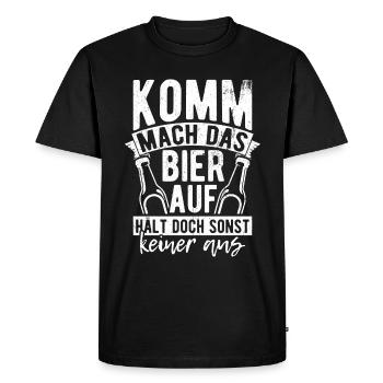 Bière Boire de la bière Fun Pub Boire Boire Spree Beer Tr - T-shirt Premium bio Homme - noir - Devant - Nico (187cm)