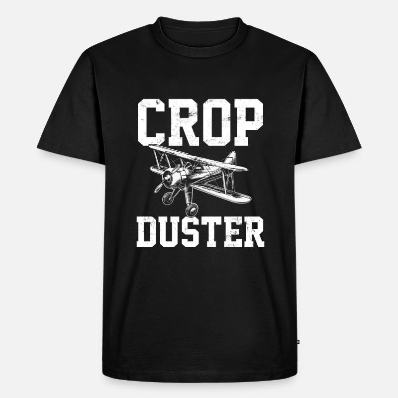 professional crop dusting, cropdusting - Männer Premium Bio T-Shirt - Schwarz